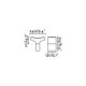 Aplique murale de jardin gris fonce tau 1 ampoule 