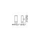 Aplique murale de jardin grise piston 2 ampoules 