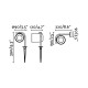 Aplique murale de jardin noire flow 1 ampoule 