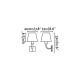 applique murale nickel mat essential 1 ampoule h32 cm 