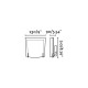 Applique murale nickel mat ola 1 ampoule 