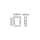 applique murale nickel mat twin 2 ampoules h27 cm 