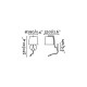 applique murale nickel satiné berni 1 ampoule 