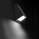 Applique 3w angle, aluminium et polycarbonate, blanc 