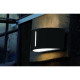 Applique bonn, fonte d'aluminium et polycarbonate, graphite 