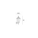 Applique de jardin adur l230 1 ampoule 