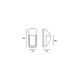 Applique de jardin area largeur 130 1 ampoule 