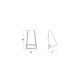 Applique de jardin karen h145 1 ampoule 