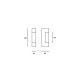 Applique de jardin litus led l50 12 ampoules 