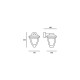 Applique de jardin prisman 1 ampoule 