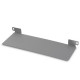 Applique e27 nemesis, aluminium et verre, gris 