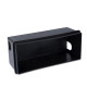 Applique encastrable e27 hercules, aluminium et verre, noir 