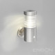 Applique equinox led avec détecteur, acier inoxydable et polycarbonate 