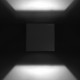Applique hid afrodita, aluminium et verre, gris urbain 