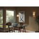 Applique joplin, chrome et soie blanche 