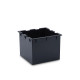 Applique led 20w micenas, aluminium et verre, gris urbain 
