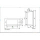 Applique led ip54 0,6 watt rectangulaire encastrable - couleur éclairage au choix 