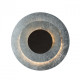 Applique murale argentée techno   11 cm 