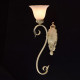 Applique murale beige country 1 ampoule 22 cm 