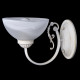 Applique murale blanche classic 1 ampoule 28 cm 