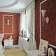 Applique murale blanche classic 1 ampoule 29 cm 