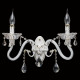 Applique murale blanche classic 2 ampoules 20 cm 