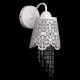 Applique murale blanche elegance 1 ampoule 21 cm 
