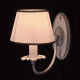 Applique murale blanche elegance 1 ampoule 25 cm 