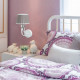 Applique murale blanche elegance 1 ampoule 25 cm 