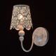 Applique murale blanche elegance 1 ampoule 27 cm 