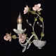 Applique murale blanche flora 1 ampoule 25 cm 
