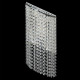 Applique murale chromée crystal 5 ampoules 13 cm 