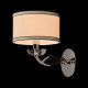 Applique murale chromée elegance 1 ampoule 28 cm 