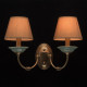 Applique murale cuivre classic 2 ampoules 22 cm 