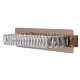 Applique murale cuivre crystal 1 ampoule 15 cm 