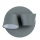 Applique murale grise techno 2 ampoules 13 cm 