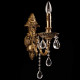 Applique murale laiton classic 1 ampoule 26 cm 