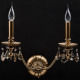Applique murale laiton classic 2 ampoules 22 cm 