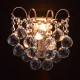 Applique murale laiton crystal 1 ampoule 15 cm 