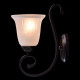 Applique murale marron country 1 ampoule 23 cm 