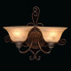 Applique murale marron country 2 ampoules 20 cm 
