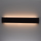 Applique murale noire techno 2 ampoules 3.5 cm 