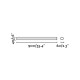 Applique salle de bains chrome edge h40 cm 