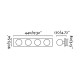 Applique salle de bains chrome lass 4 ampoules 