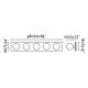 Applique salle de bains chrome lass 5 ampoules 