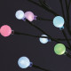Arbre de noël boules multicolores 48 led 