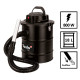 Aspirateur souffleur de cendres 800w - 18l + filtre poêles et barbecues 