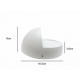 Applique murale led b22 7w ip44 blanc - couleur eclairage : blanc neutre 4000k - 5500k 