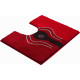 Tapis de salle de bain crystal light rubis contour wc 50 x 60 cm 