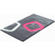 Tapis de salle de bain arolo rose 60 x 100 cm 